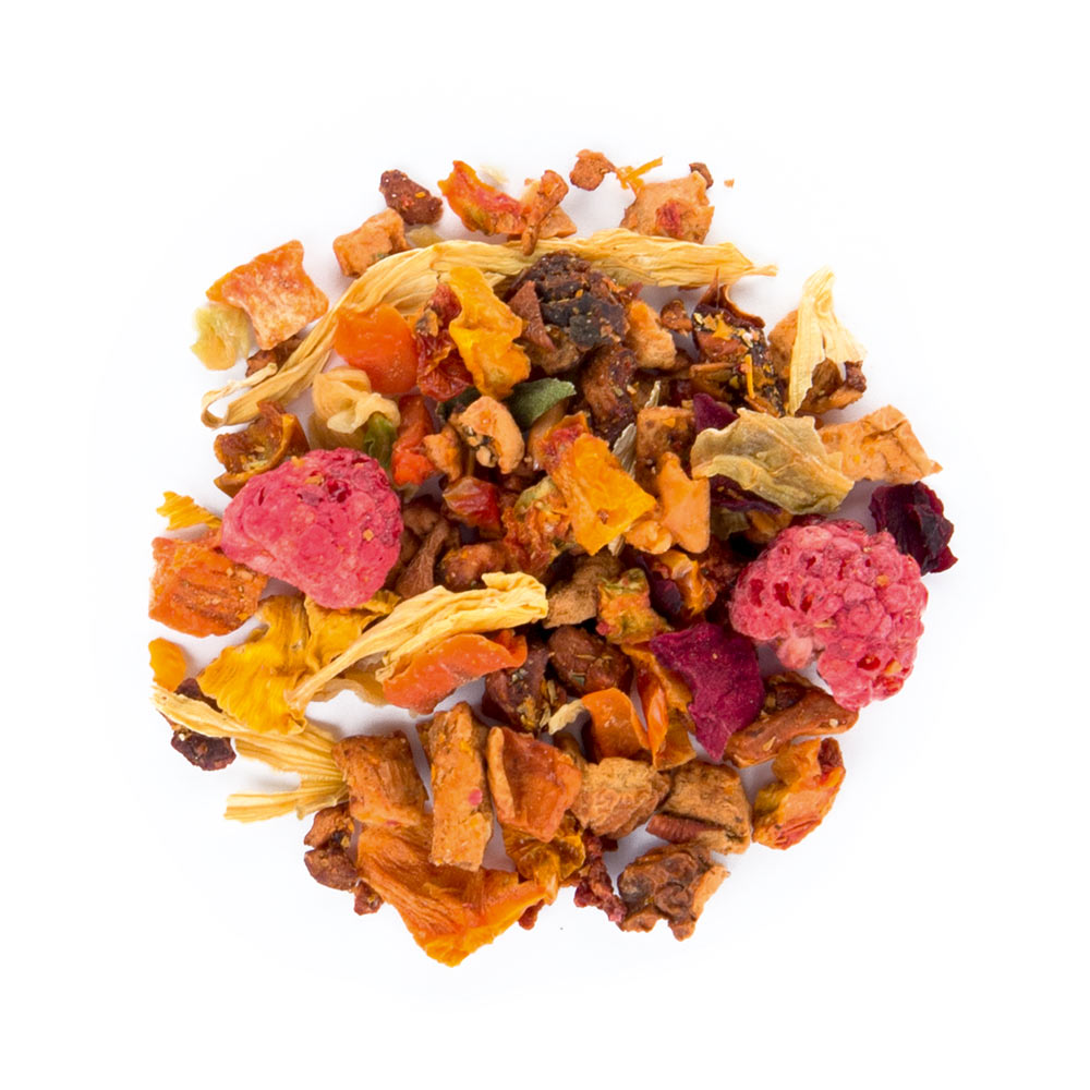 Peach & Raspberry - closeup