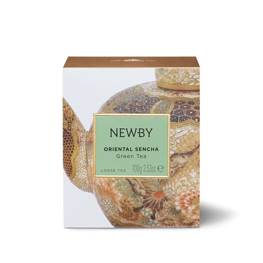 Oriental Sencha — Loose leaf carton — 100 g, front