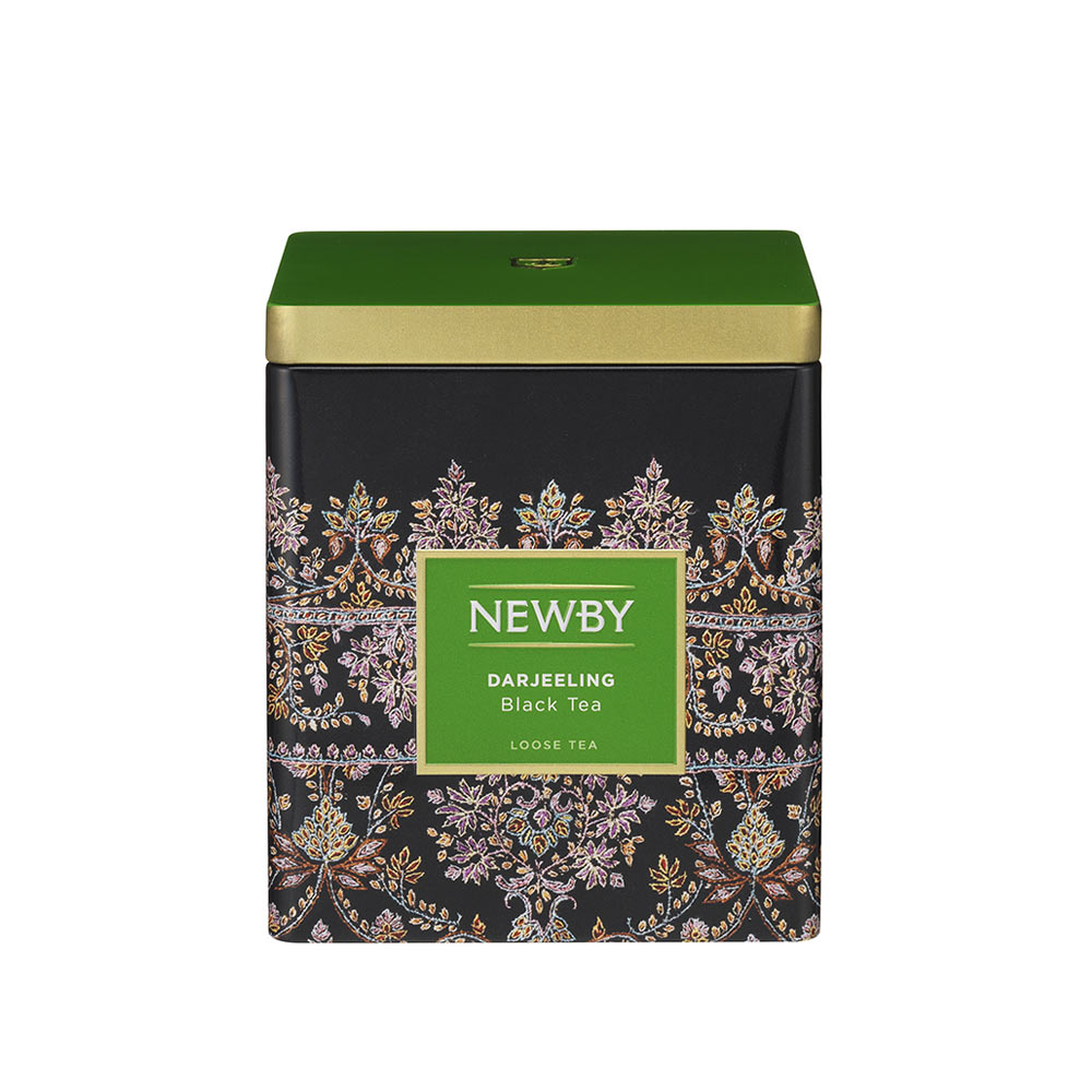 Darjeeling — Classic loose leaf caddy — 125 g, front view