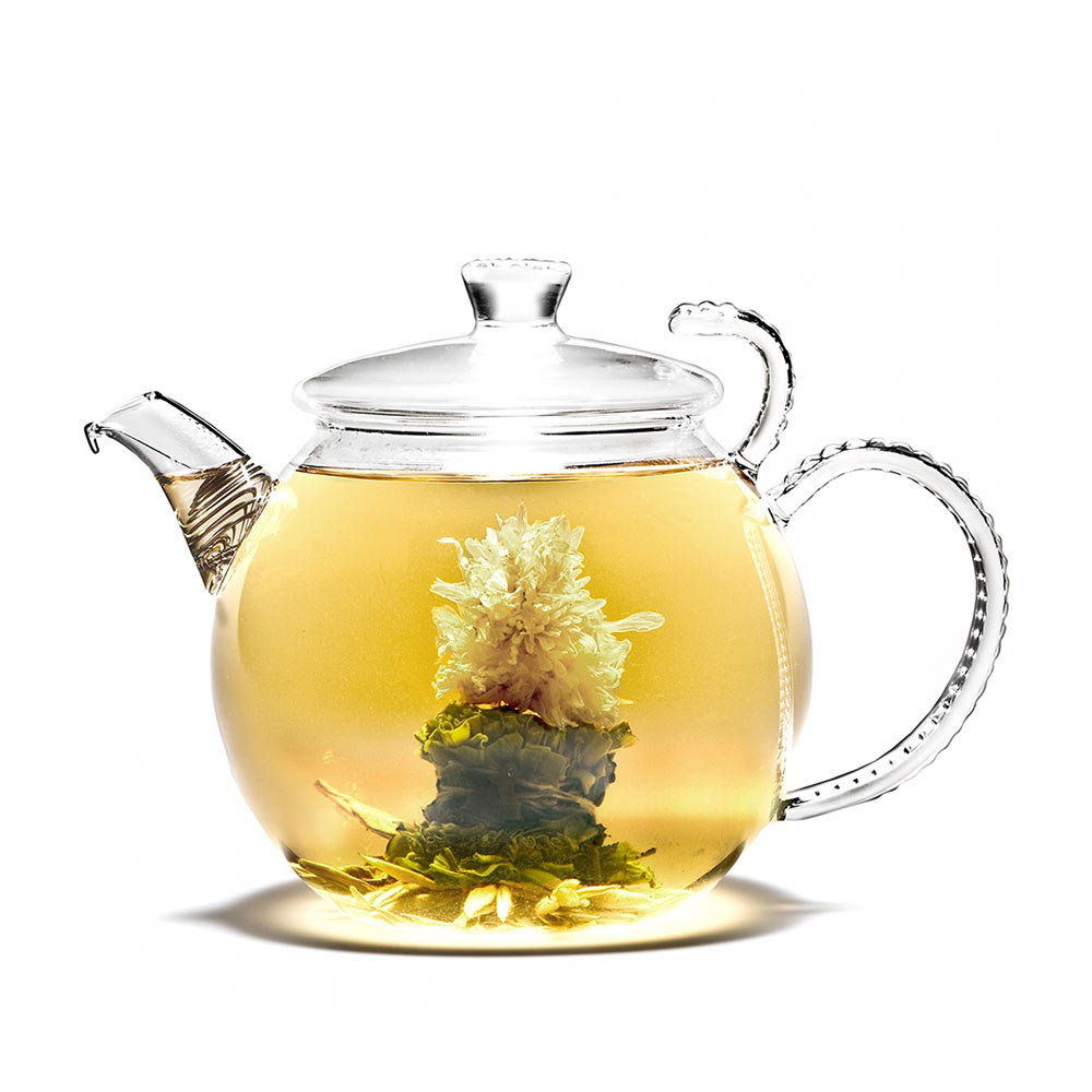 Rising Flower Large Flowering Tea, Pouch - brewed